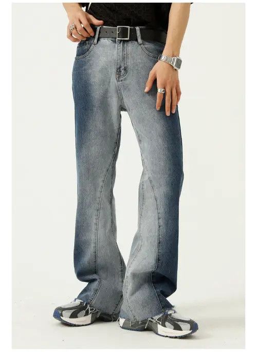 Other Men's tie-dye gradient flared casual jeans Size US 32 / EU 48 - 1 Thumbnail