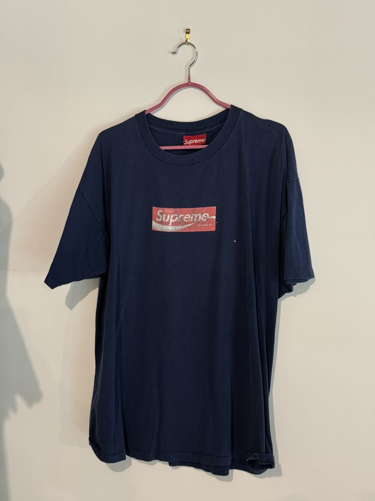 Supreme Tシャツ ネイビーコーラ1997年当時品BOXロゴ古着