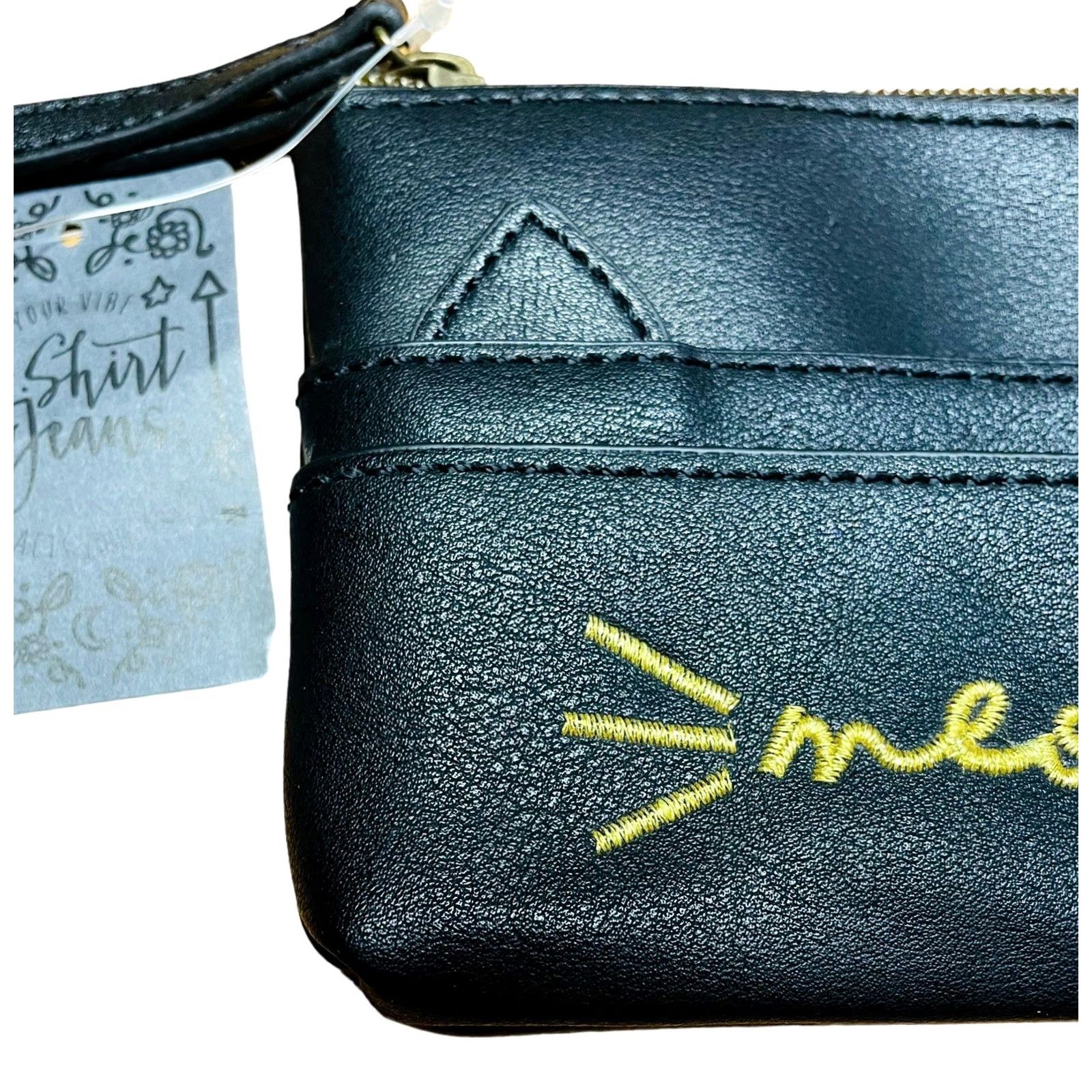 Vintage T-Shirt & Jeans Women's Black Cat Wristlet Wallet NWT Credit Card Holder New Black Cat Pattern One Size Wristlet Wallet Women Size ONE SIZE - 3 Thumbnail