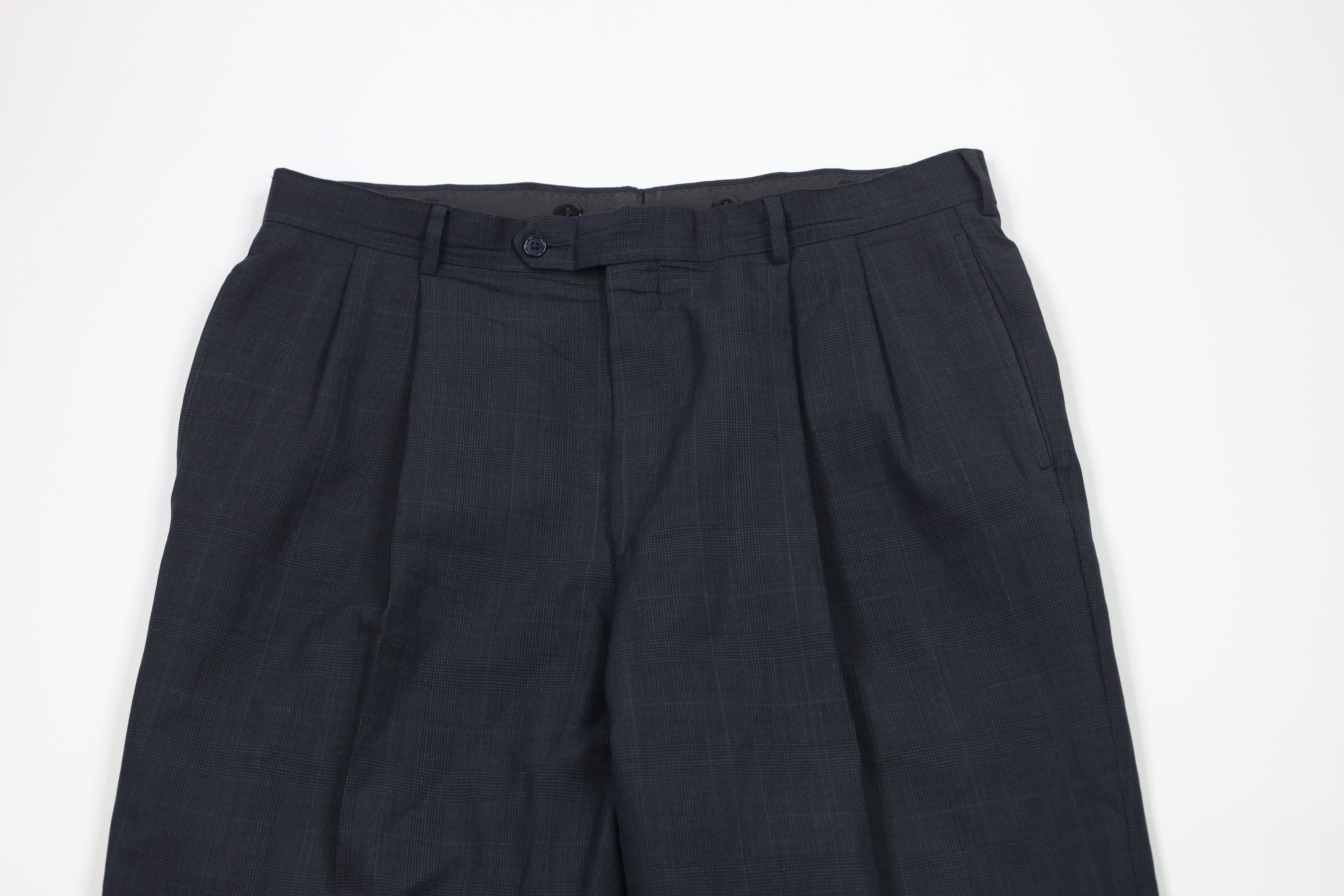 Jos. A. Bank × Vintage Vintage Jos A Bank Lightweight Wool Wide Leg Chino Pants Size US 36 / EU 52 - 2 Thumbnail