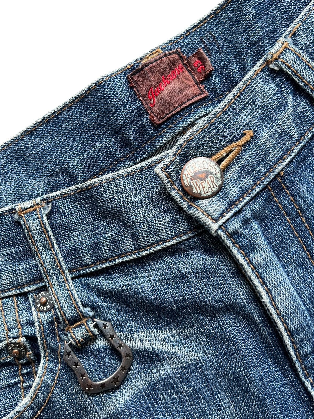 JACKROSE Jackrose Distressed Whiskers Flare Denim Size US 34 / EU 50 - 14 Thumbnail