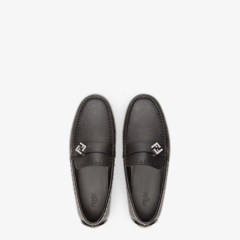 Fendi o1s1wg111225 Ff Metal Driving Loafers in Black Size US 11 / EU 44 - 3 Thumbnail