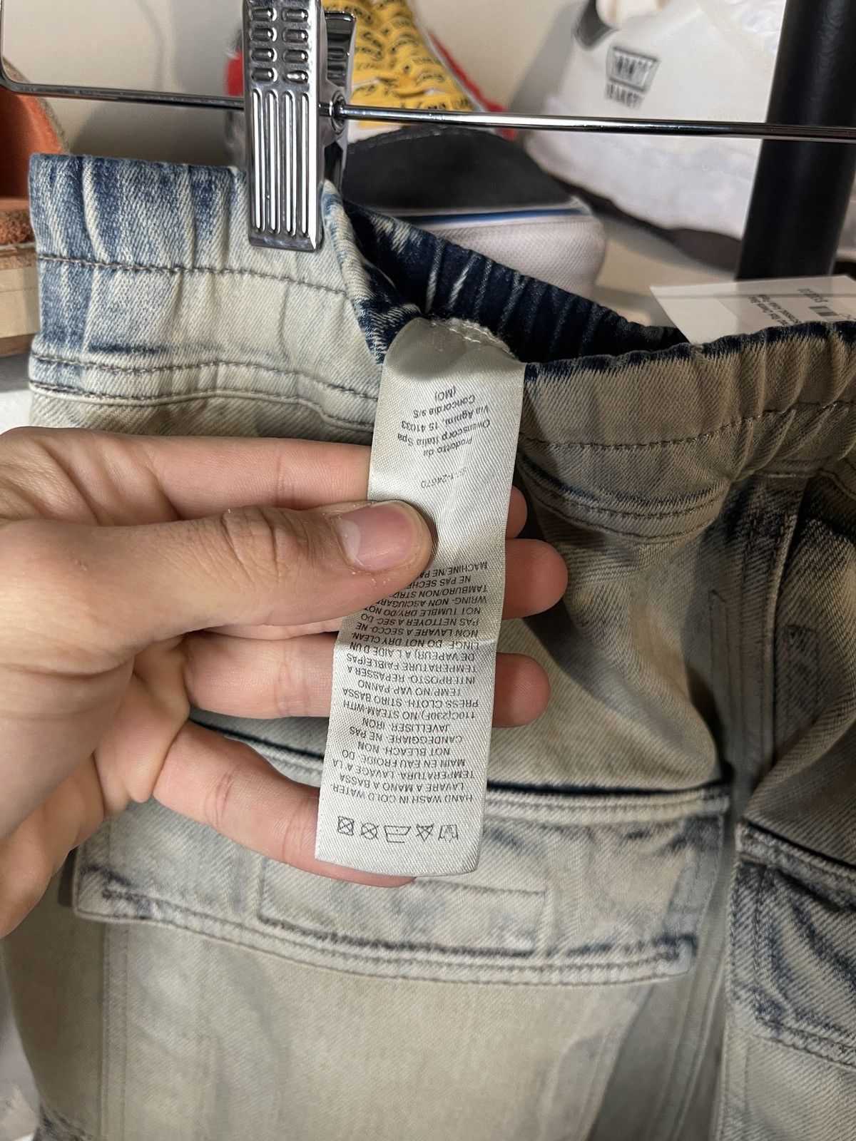 Rick Owens Rick Owens Denim Orange Destroyed Bela Cargo’s Size Small Size US 32 / EU 48 - 8 Thumbnail