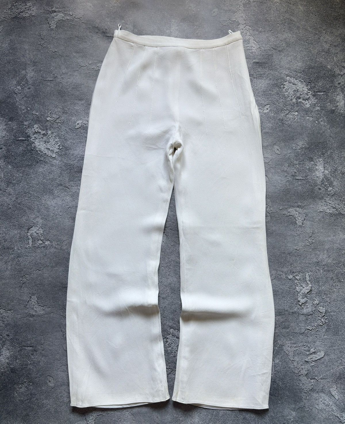 Claude Montana RARE 90s Claude Montana Paris Vintage Baggy White Pants Size 30" / US 8 / IT 44 - 1 Thumbnail