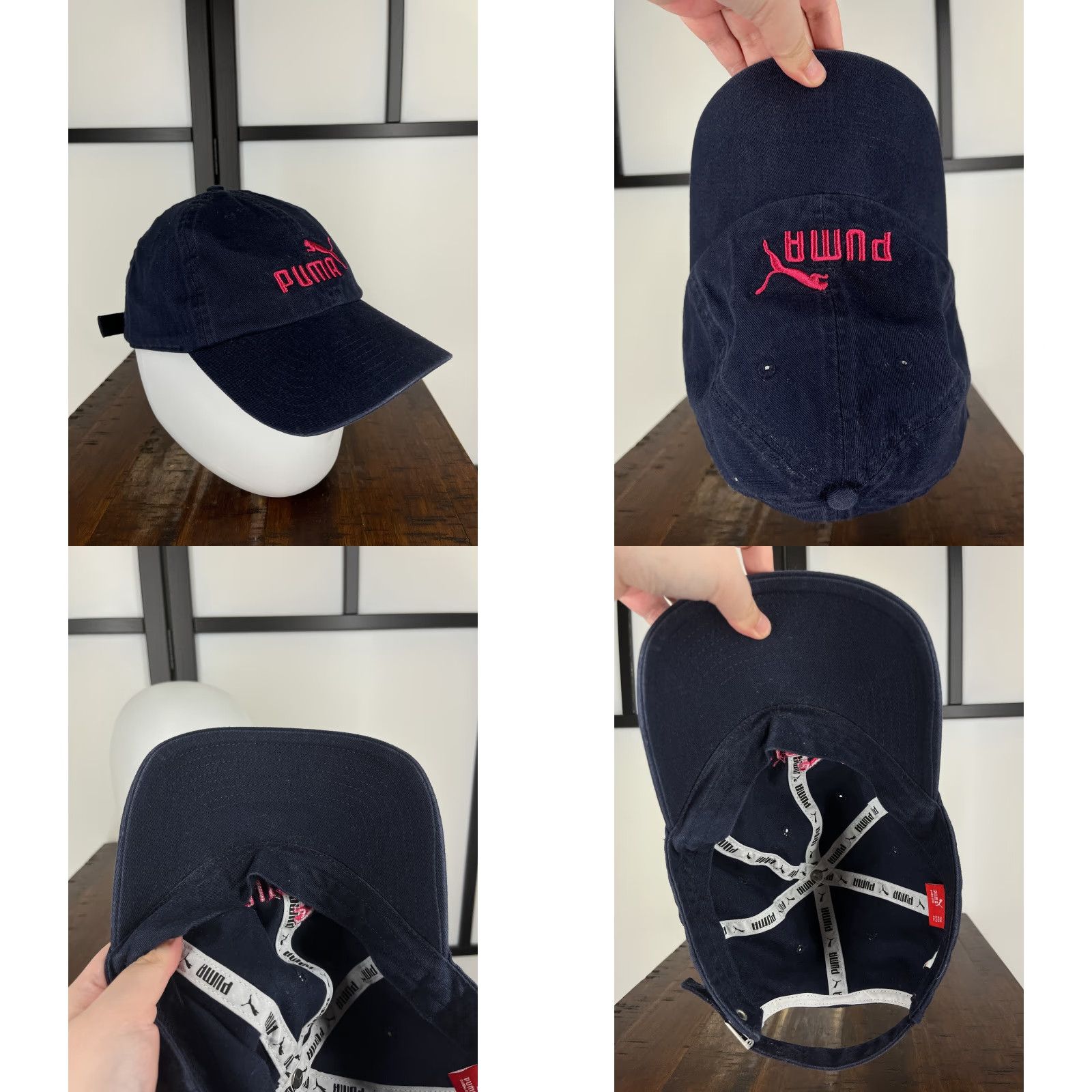 Puma PUMA Hat Cap Strap Back Adult One Size Blue Pink Cotton Twill Embroider Outdoor Baseball Cap Casual Logo Outdoor Men Size ONE SIZE - 8 Thumbnail