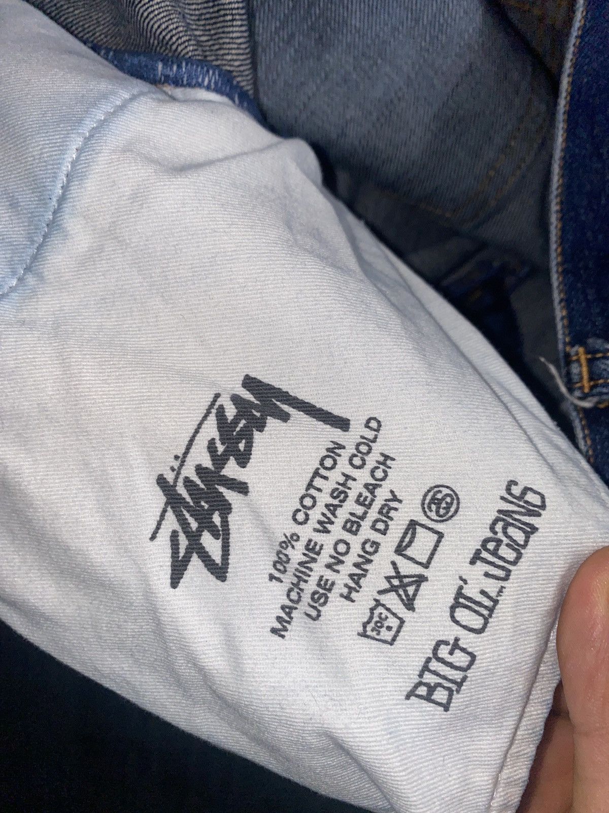 Stussy Stussy ‘Big Ol Jean’ Dark Indigo Denim Size US 32 / EU 48 - 5 Thumbnail