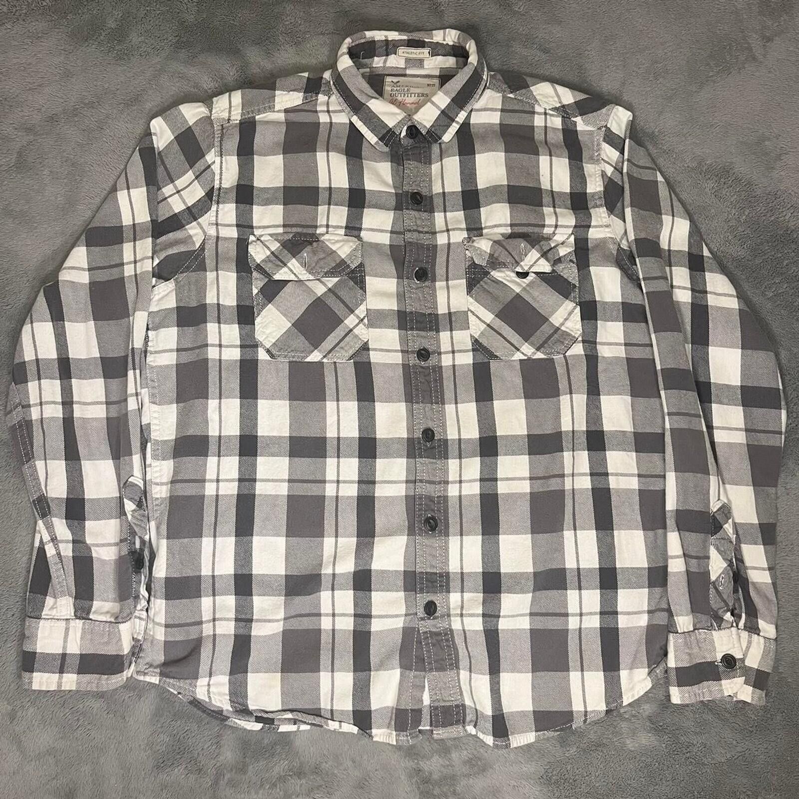 American Eagle Outfitters American Eagle Flannel Long Sleeve Button Up T-Shirt Size L Size US L / EU 52-54 / 3 - 1 Thumbnail