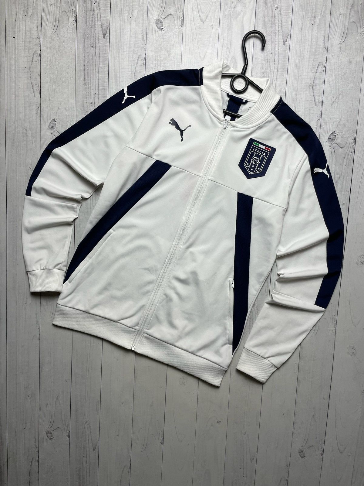 Puma × Vintage Vintage puma Italia Soccer track jacket logo rare Italy M Size US M / EU 48-50 / 2 - 2 Thumbnail