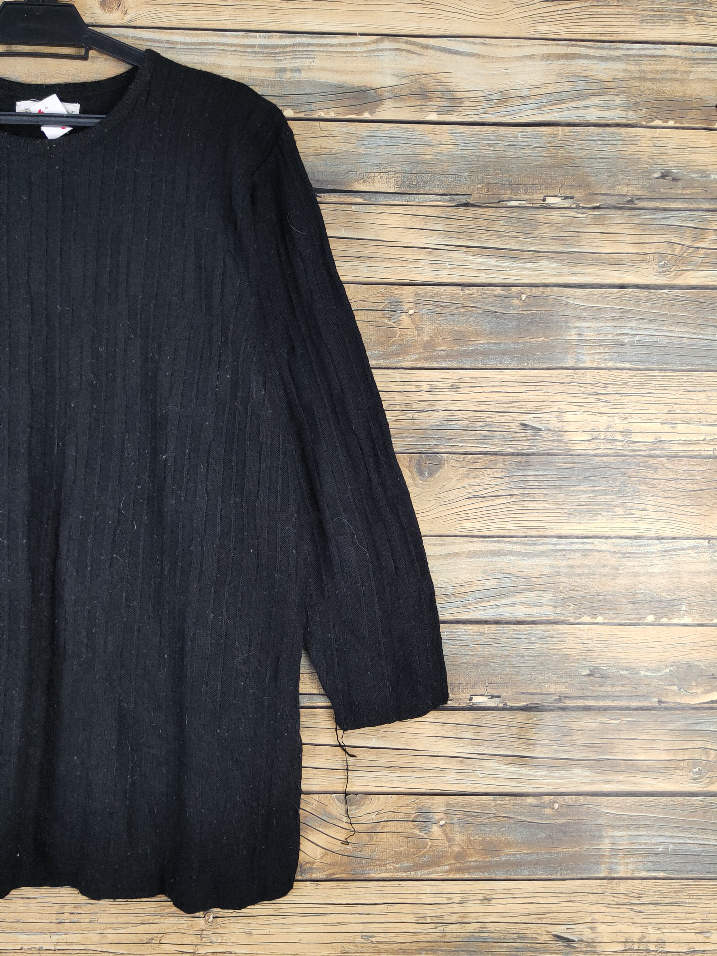 Homespun Knitwear Eden Black Knitwear Long Sleeve #W1338 Size M / US 6-8 / IT 42-44 - 5 Thumbnail