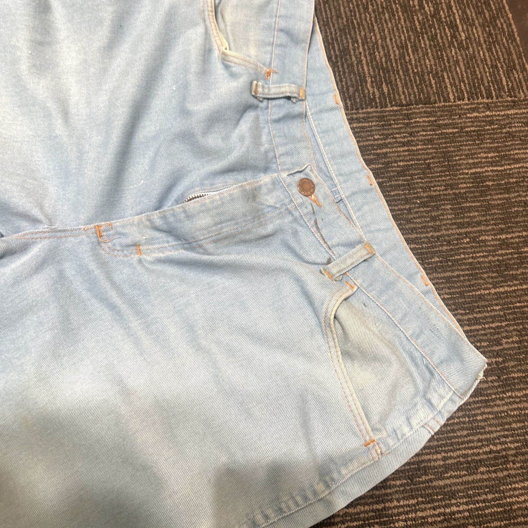 Vintage VINTAGE Maverick Jeans Denim USA 38M High Waist Blue 70s 80s Cotton Jeans Hippy Mens Size 26" / US 2 / IT 38 - 4 Thumbnail
