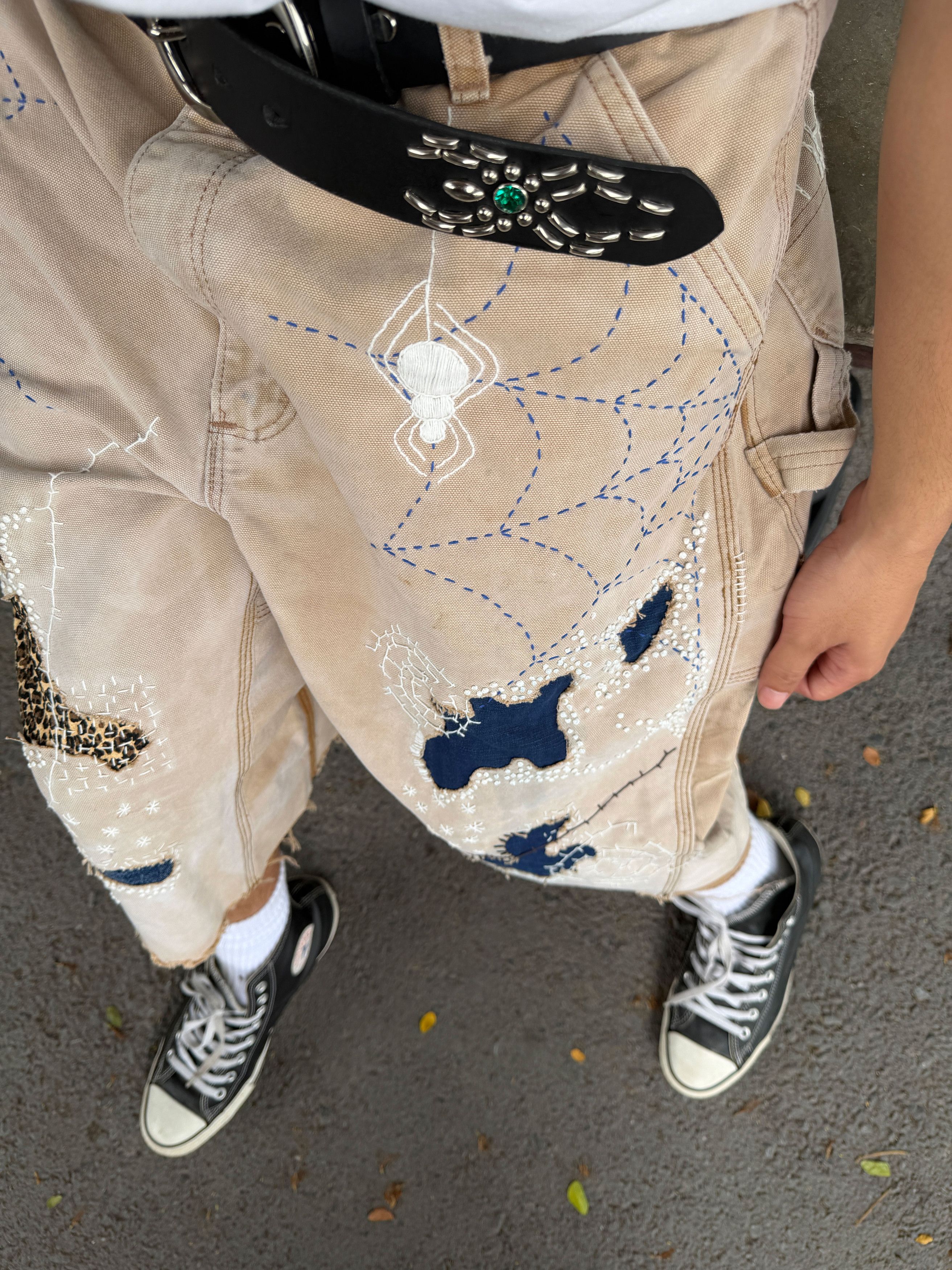 Japanese Brand Boro Patchwork Carhartt Carpenter Size US 36 / EU 52 - 15 Thumbnail