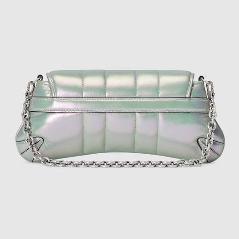 Gucci Limited Ed Gucci Horsebit Chain lambskin iridescent shoulder Size ONE SIZE - 7 Thumbnail