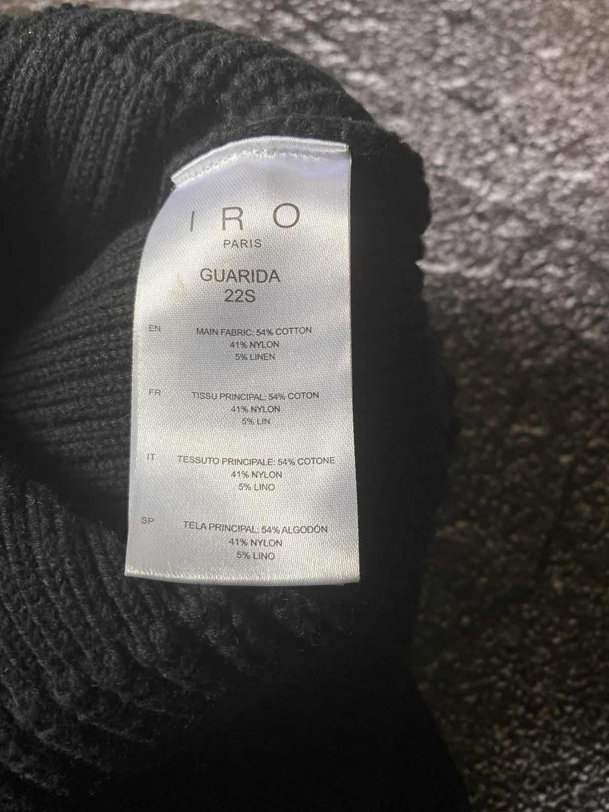 Iro IRO Guarida 22S Sweater Vest Black Cotton/Nylon Size S / US 4 / IT 40 - 6 Thumbnail