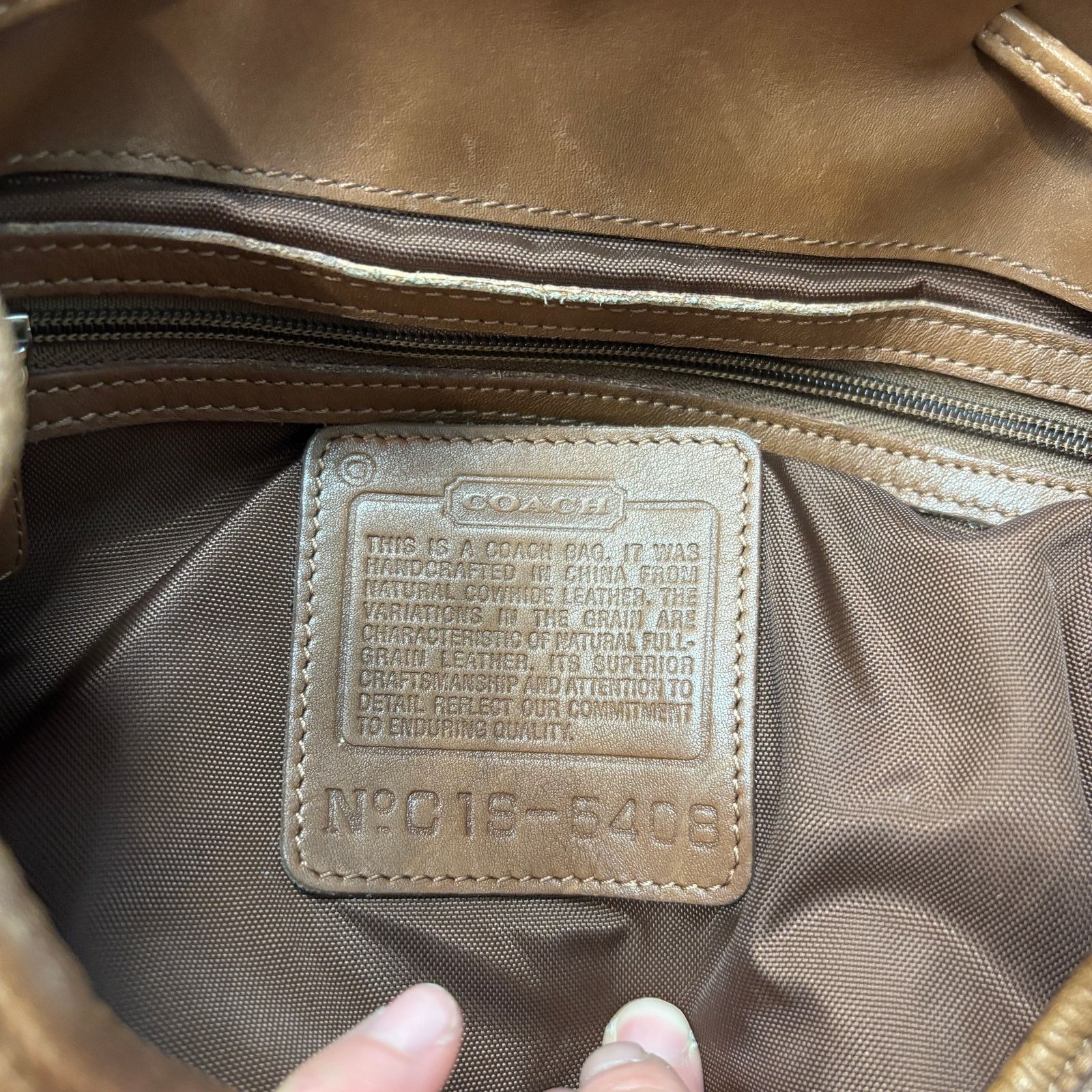 Coach Rare Vintage Coach 5408 Drawstring Buckle Leather Backpack Size ONE SIZE - 6 Thumbnail