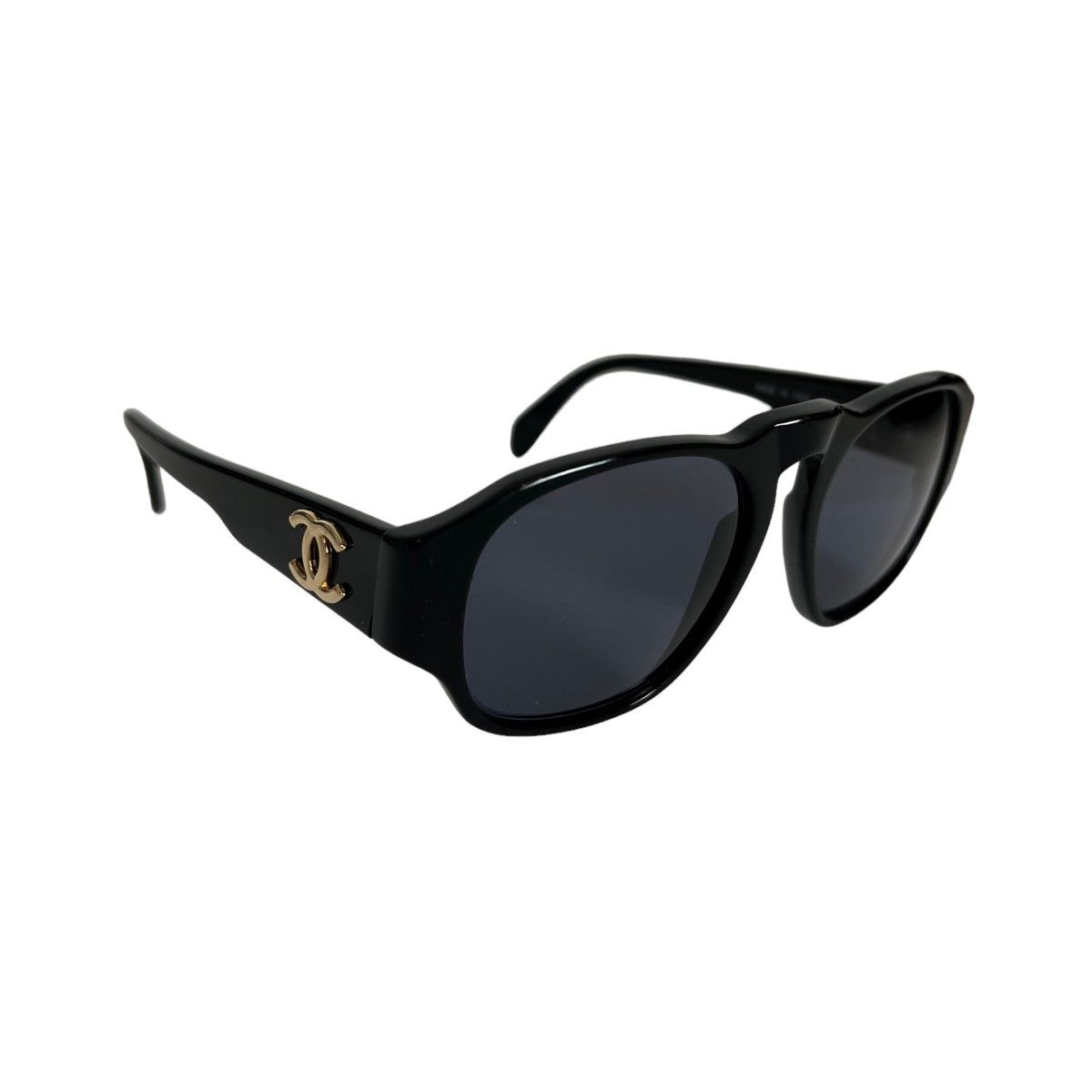 image of Chanel Cc Logo Sunglasses in Black, Men's