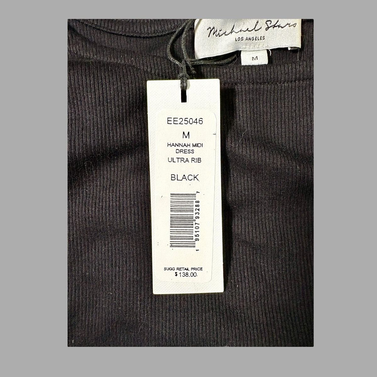 Michael Stars Michael Stars Black Rouched Sides Hannah Midi Dress Sz M Size M / US 6-8 / IT 42-44 - 11 Thumbnail