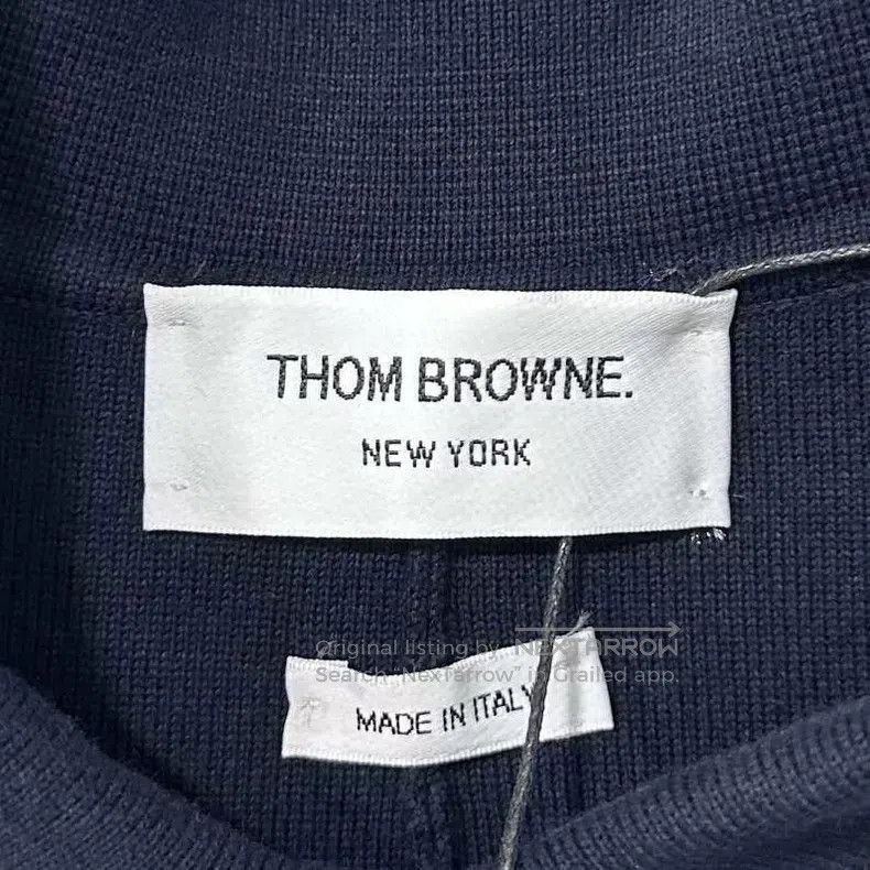 Thom Browne Thom Browne Navy Striped Knit Dress Size XS / US 0-2 / IT 36-38 - 4 Thumbnail