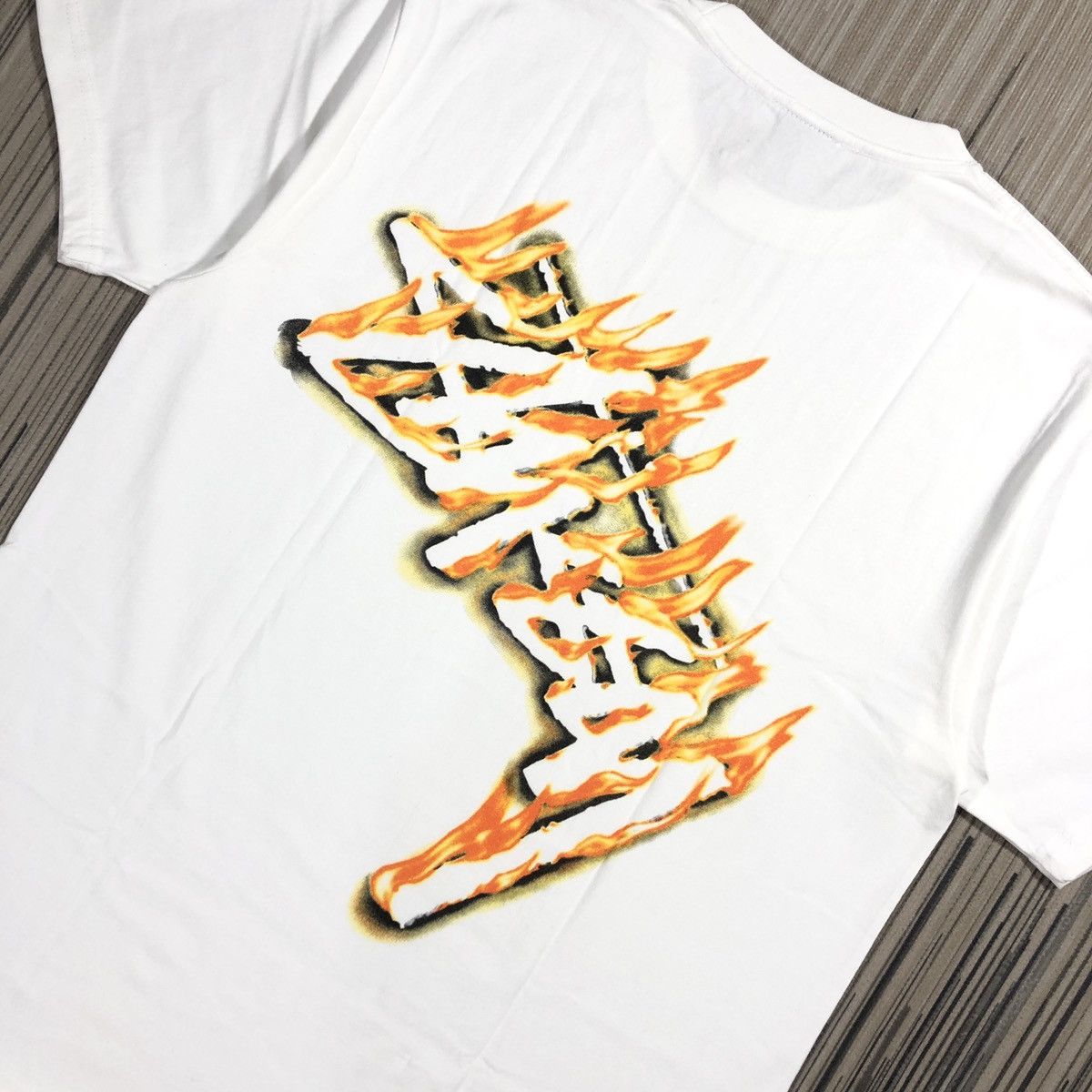 Stussy × Vintage Stussy Burning Stock Tee Size US M / EU 48-50 / 2 - 3 Thumbnail