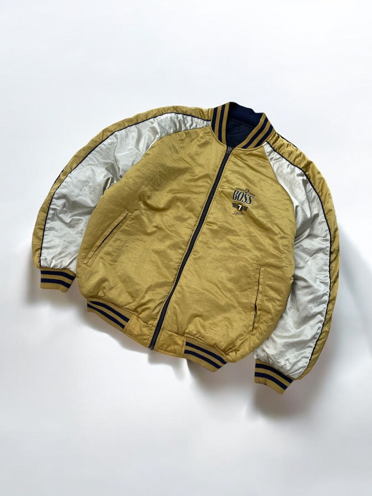 Japanese Brand × Vintage 🔥Vintage Suntory Boss Coffee Reversible Flight Bomber Jacket Size US M / EU 48-50 / 2 - 4 Thumbnail