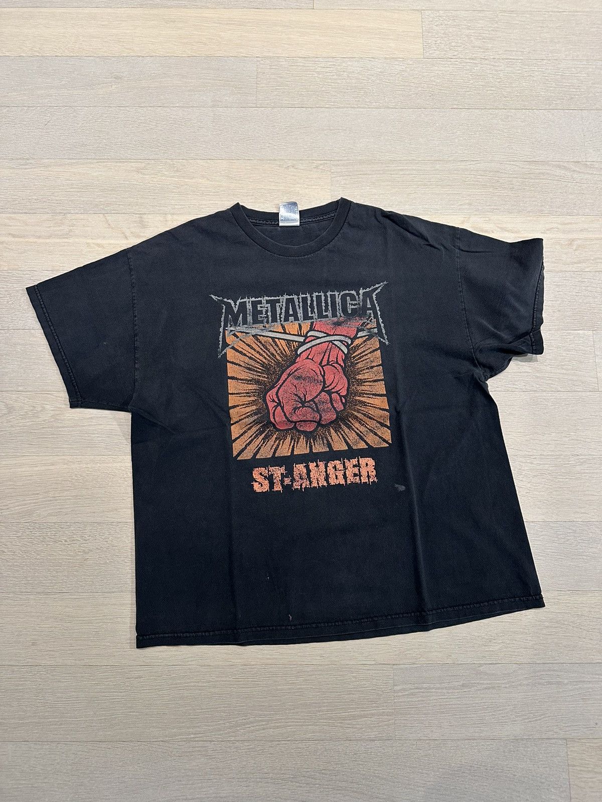 image of Vintage Mettalica St. Anger Tour in Black, Men's (Size XL)