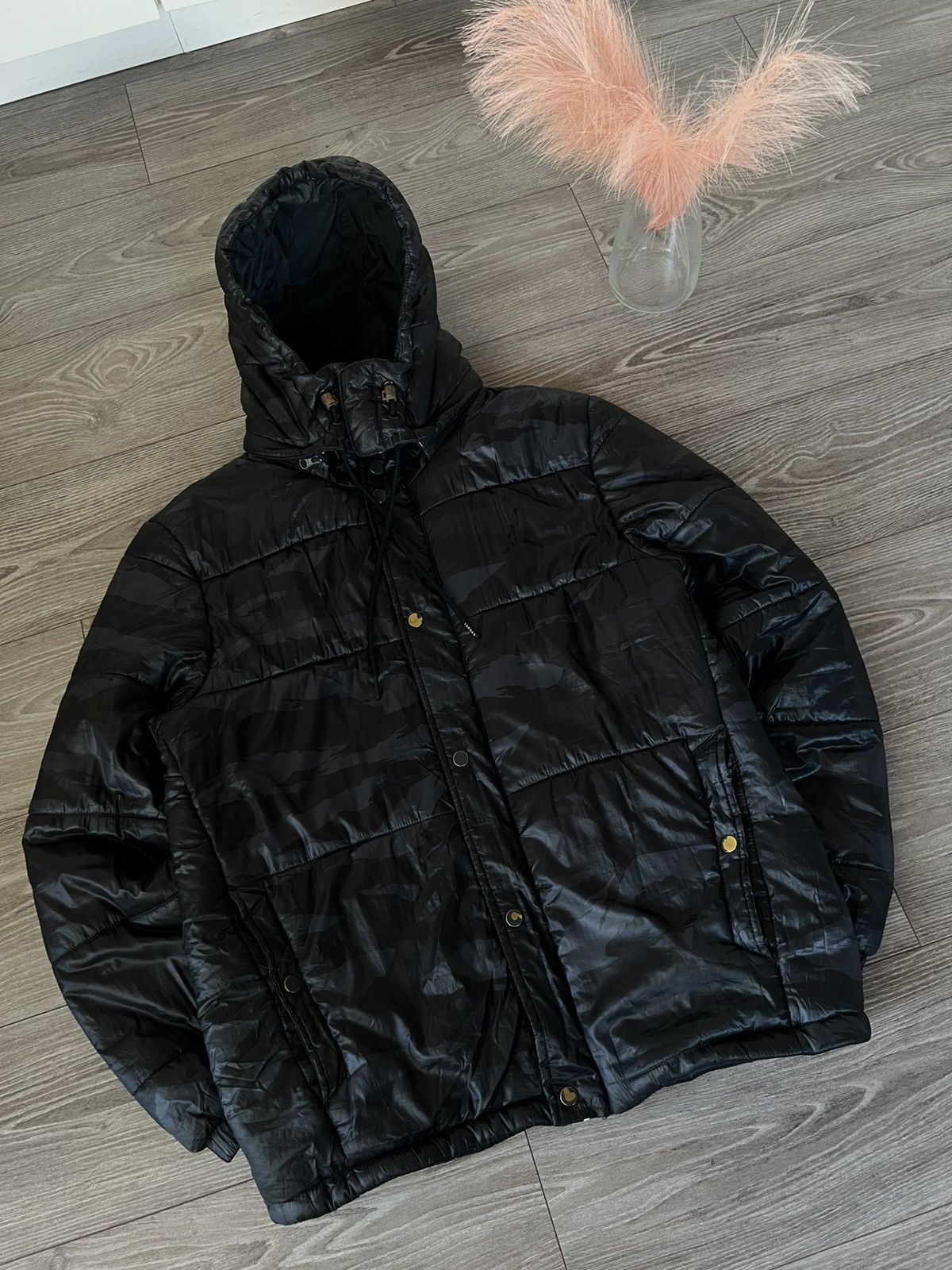 Jordan Brand × Nike ‼️Jordan By Nike Air Camo Puffer Regular Down Jacket ‼️ Size US M / EU 48-50 / 2 - 8 Thumbnail