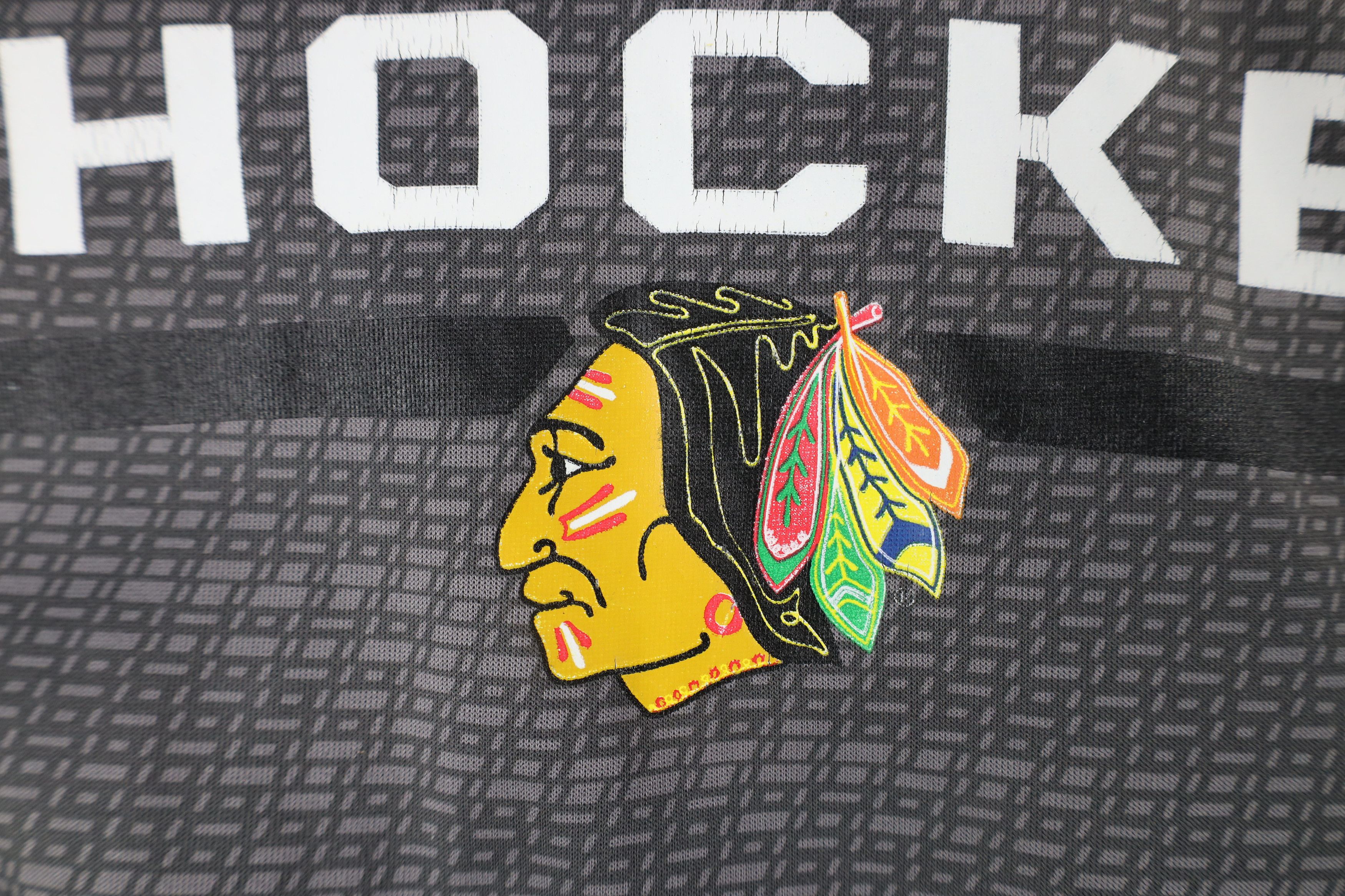 Reebok × Vintage Reebok Winter Classic Chicago Blackhawks Hockey Hoodie Gray Size US S / EU 44-46 / 1 - 7 Thumbnail