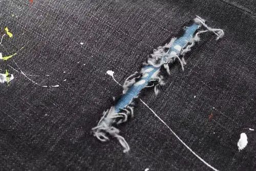 Japanese Brand 20AW Indigo Union Japan Washed Black Denim Splash Ink Pants Size US 32 / EU 48 - 3 Thumbnail