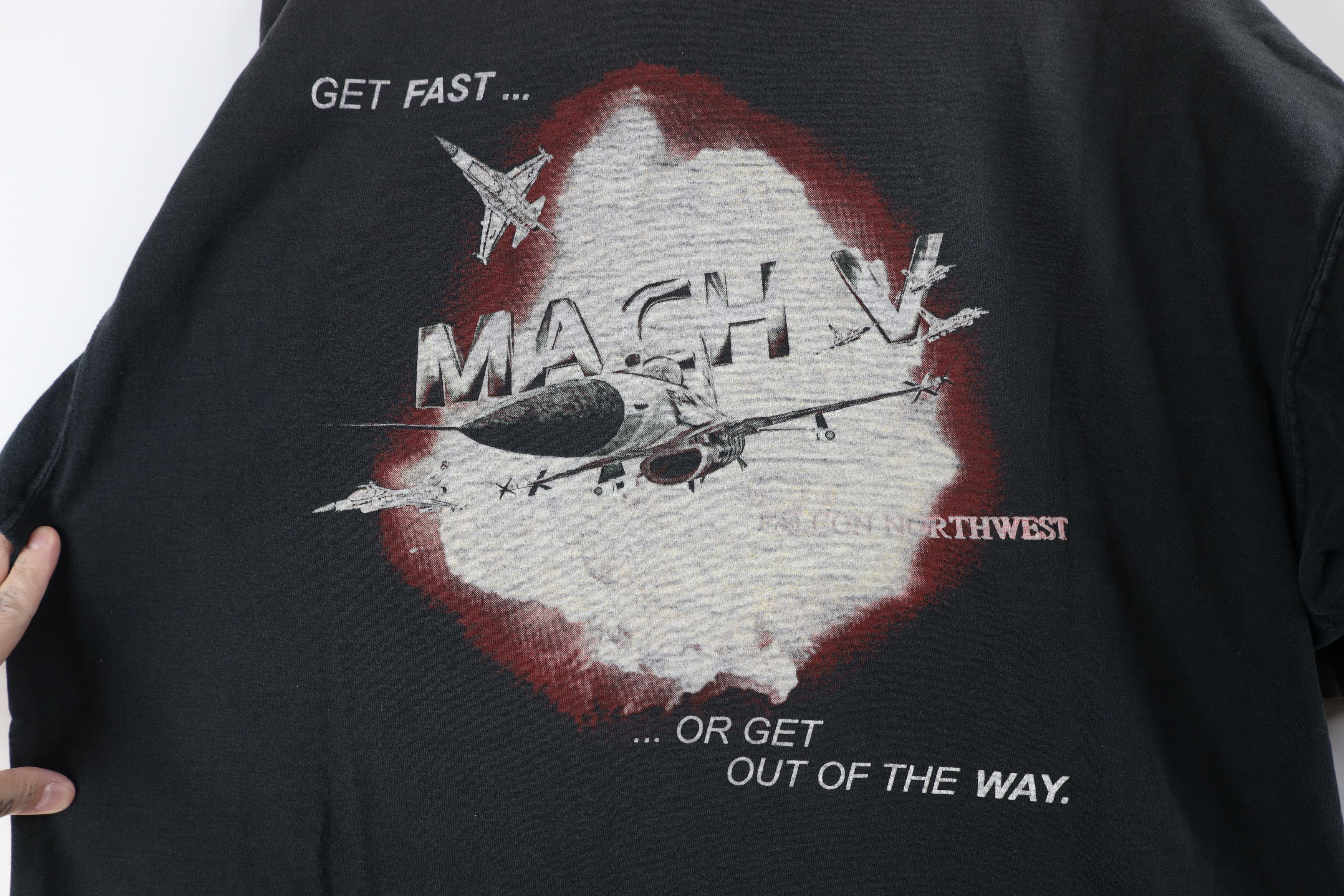 Vintage Vintage 90s Northwest Computer Systems Mach V Jet T-Shirt Size US XL / EU 56 / 4 - 10 Thumbnail