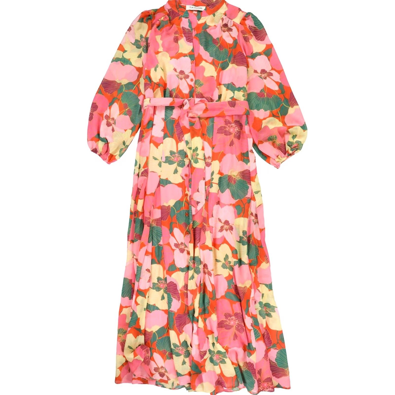 Vintage Taylor Womens Shirt Dress pink Midi Dress Size 8 Size M / US 6-8 / IT 42-44 - 2 Thumbnail