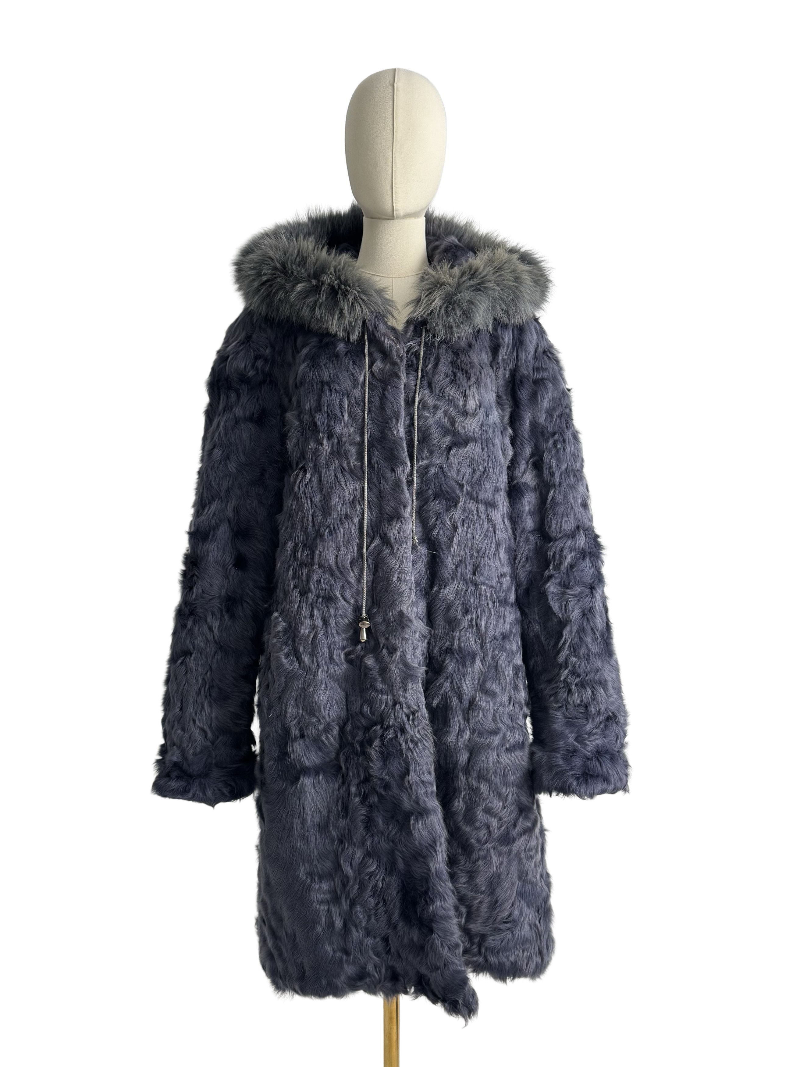 Vintage Vintage Real Fur Hooded Coat Size XL / US 12-14 / IT 48-50 - 2 Thumbnail