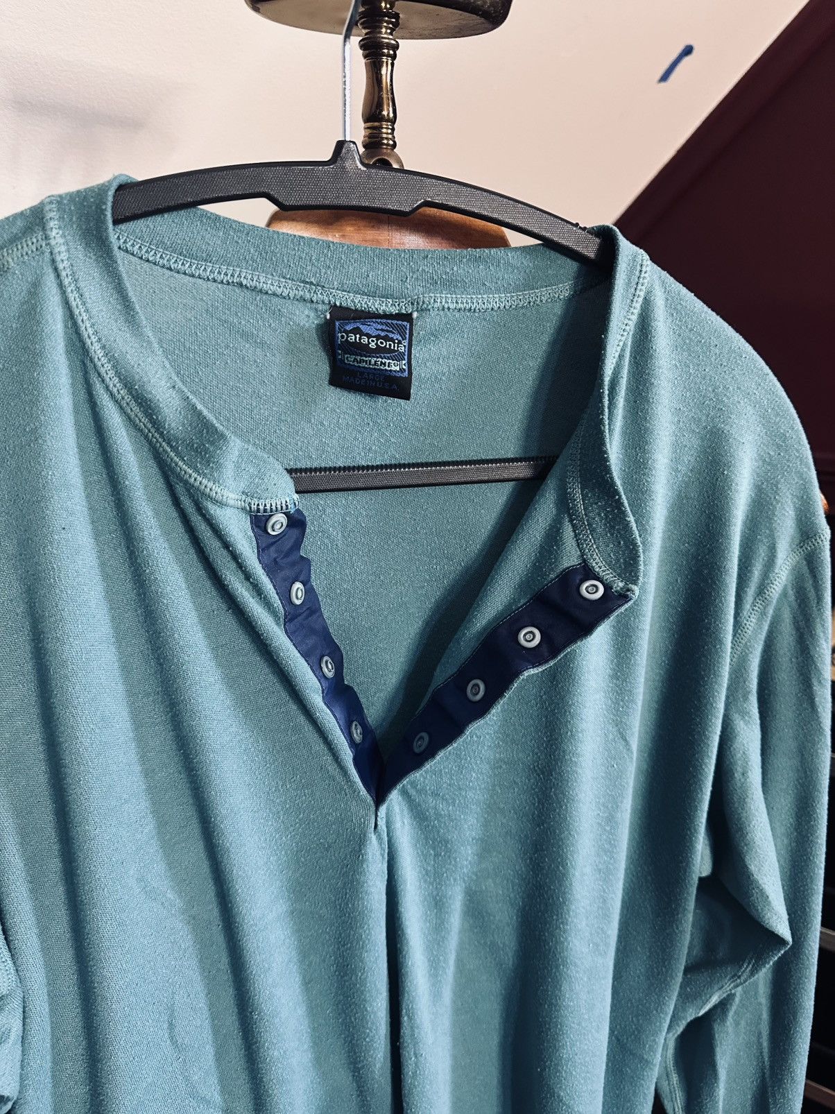 Patagonia Vintage henley MiUSA Capilene shirt / sweatshirt Size US L / EU 52-54 / 3 - 8 Thumbnail