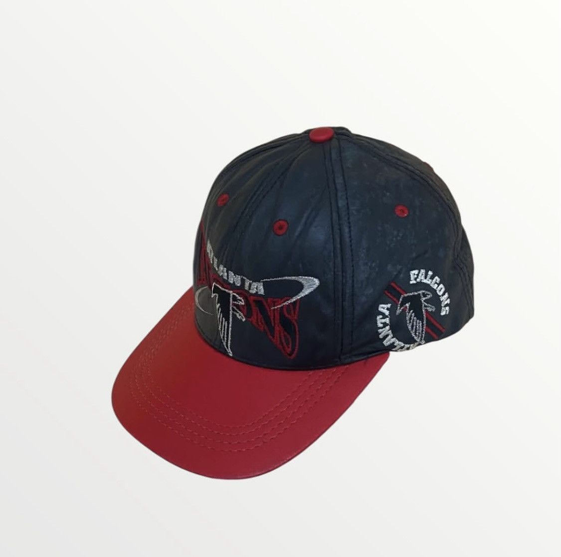 Vintage Vtg 90s NFL Leather Snapback Cap Size ONE SIZE - 1 Thumbnail