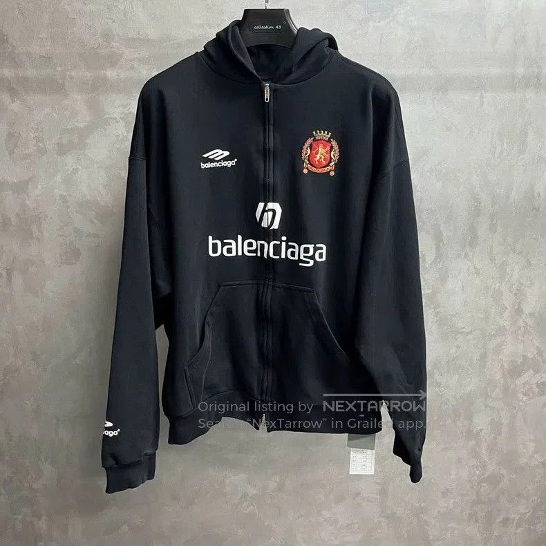 Balenciaga Balenciaga Black Logo Print Hoodie. Size US S / EU 44-46 / 1 - 1 Thumbnail