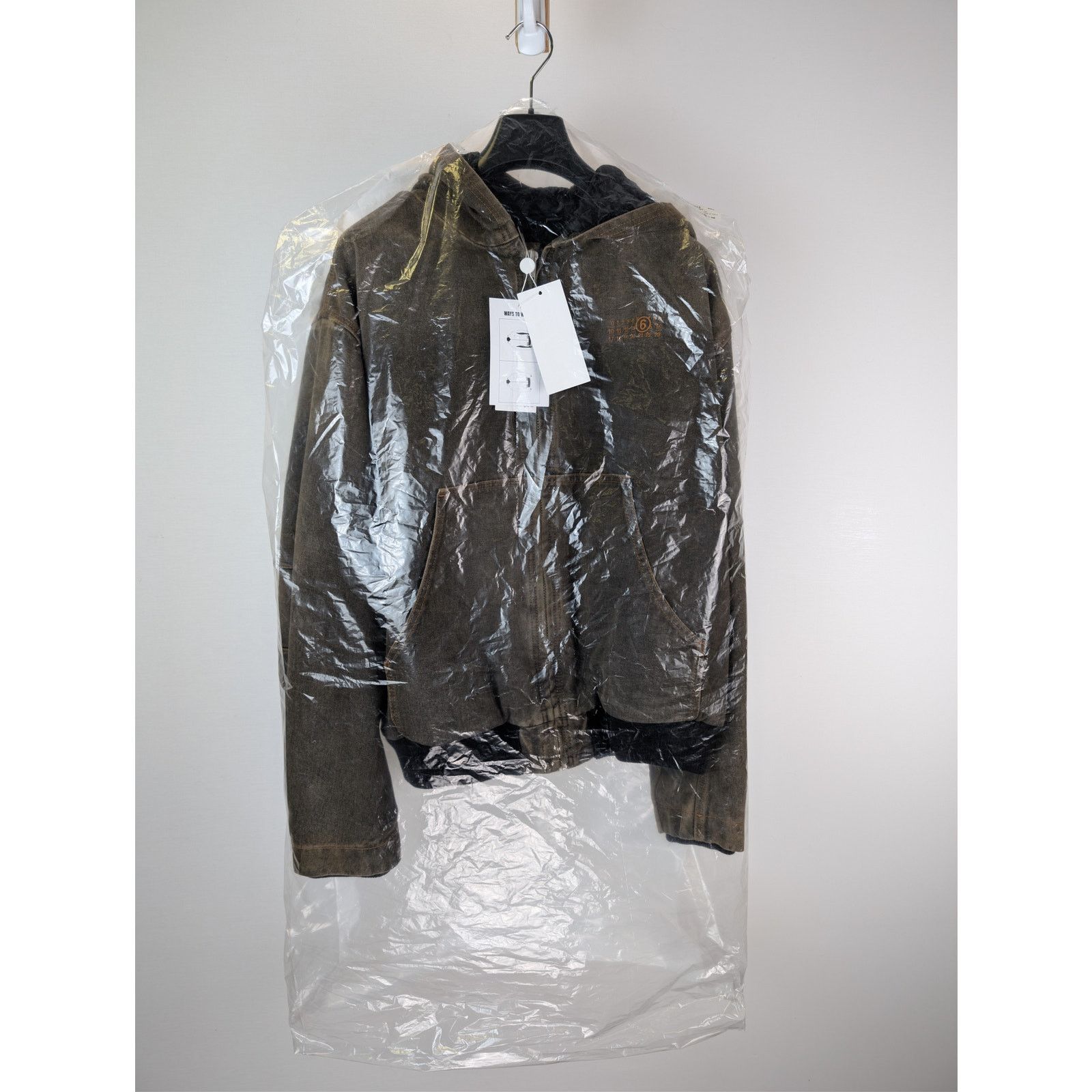 Maison Margiela o1rshd1 MM6 Hooded Hoodie Denim Jacket in Brown Size US M / EU 48-50 / 2 - 23 Thumbnail