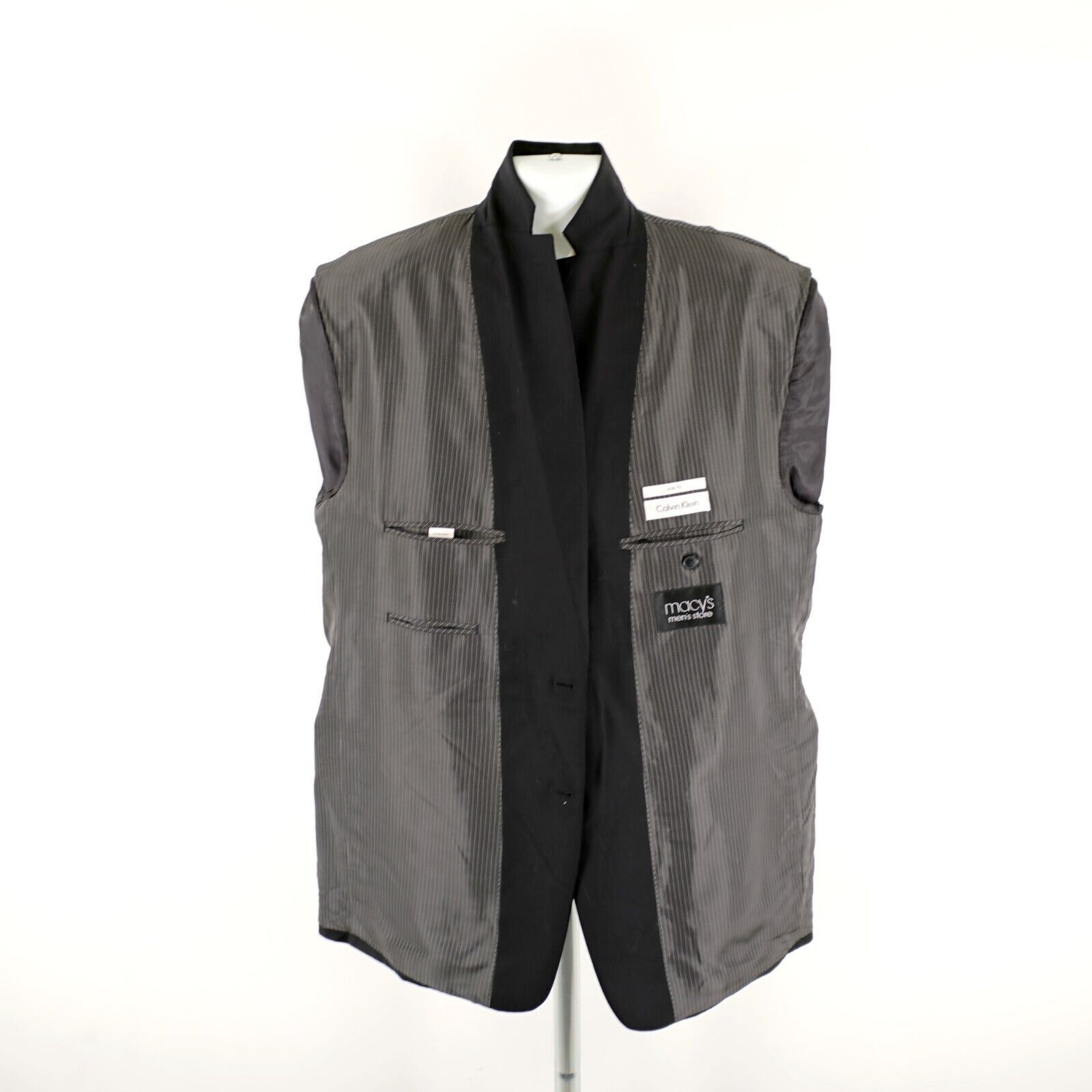Calvin Klein Calvin Klein Wool Black 2 Button Blazer 46L Or Slim Fit 48L Size 46L - 12 Thumbnail