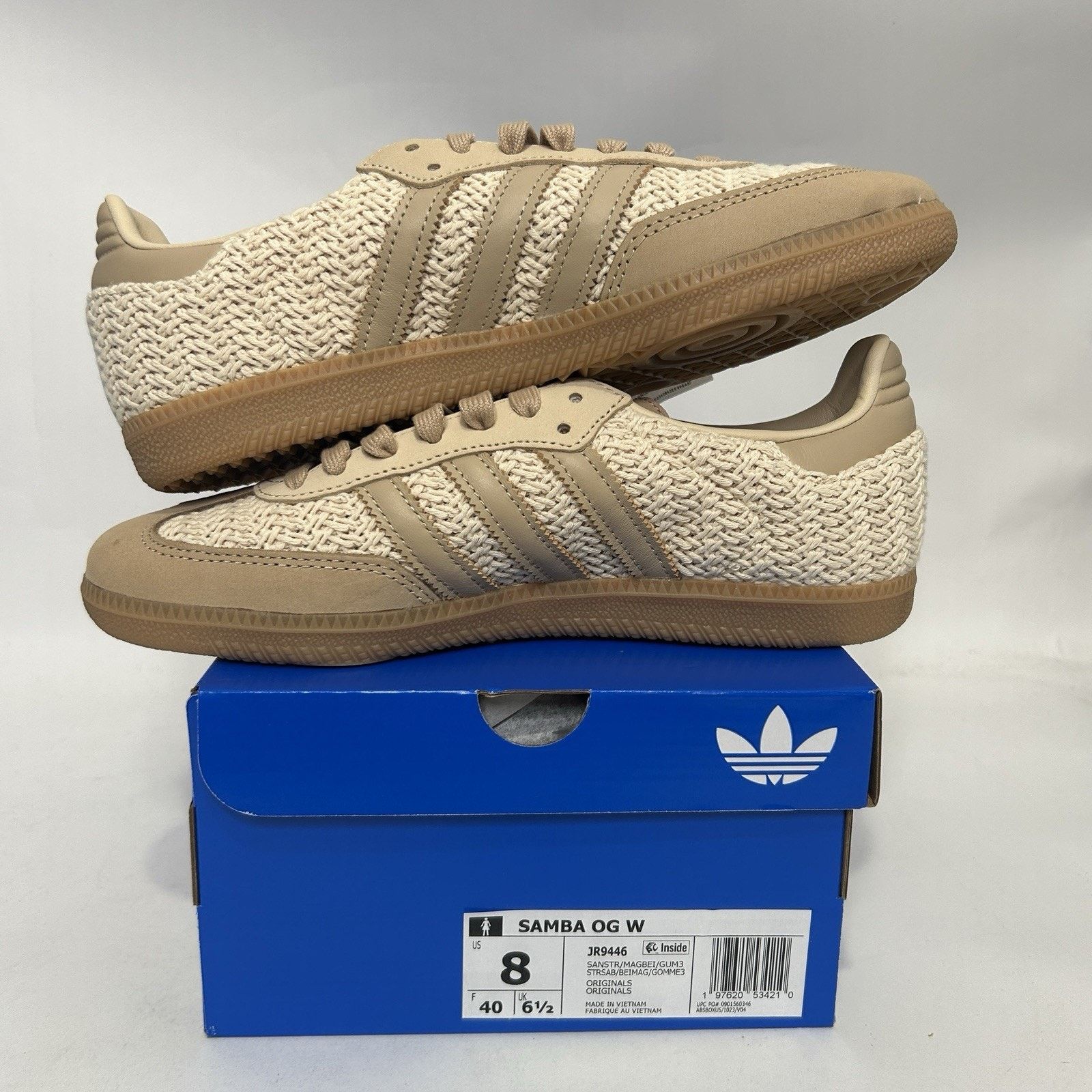 Adidas adidas Womens Samba OG Knit Pack - “Sand Strata” JR9446 Size US 6.5 / IT 36.5 - 3 Thumbnail