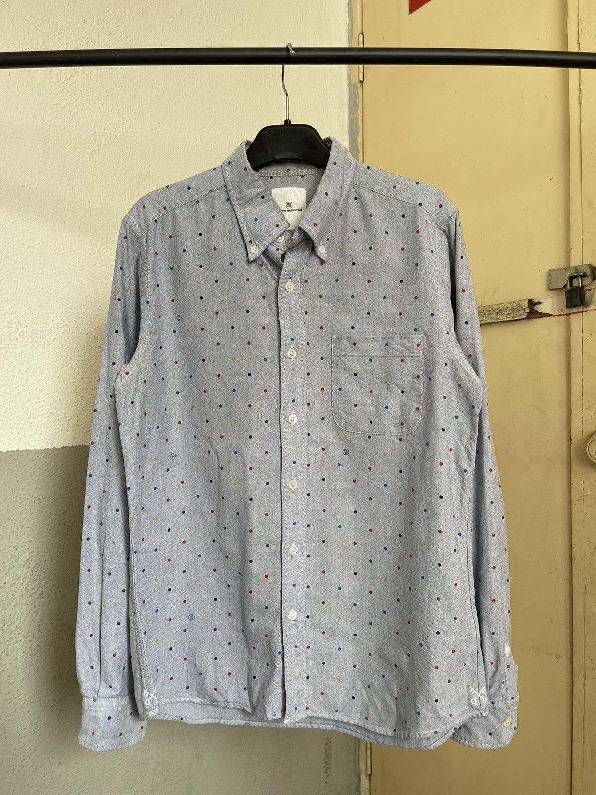 uniform experiment Uniform Experiment Rainbow Polkadot Button Up Shirt Size US M / EU 48-50 / 2 - 3 Thumbnail