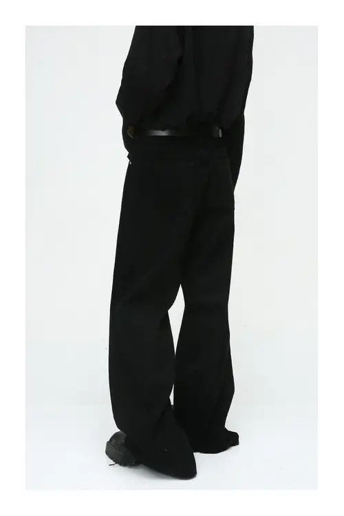 VIBE American high street simple style black loose casual jeans Size US 32 / EU 48 - 3 Thumbnail