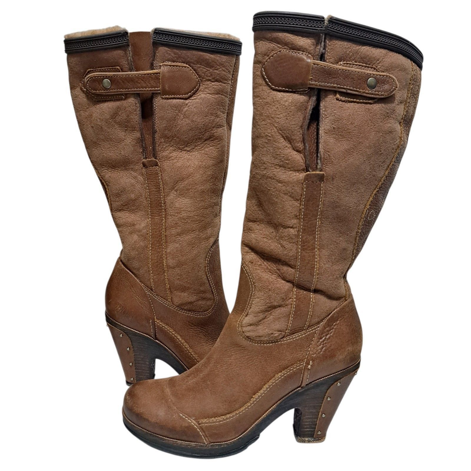 Timberland Timberland Boot Company Marge Shearling Y2K Western Leather Size US 7 / IT 37 - 4 Thumbnail