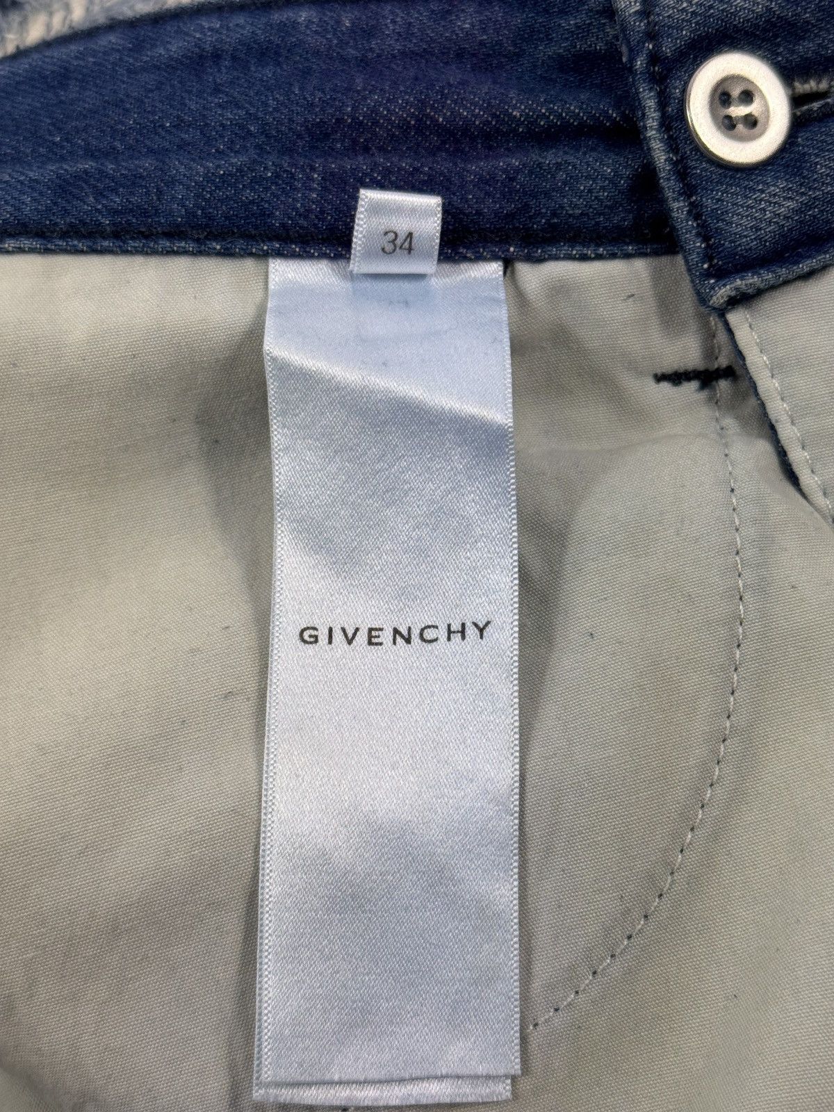 Givenchy BY MATHEW WILLIANS DISTRESSED SLIM FIT JEANS Size US 34 / EU 50 - 8 Thumbnail
