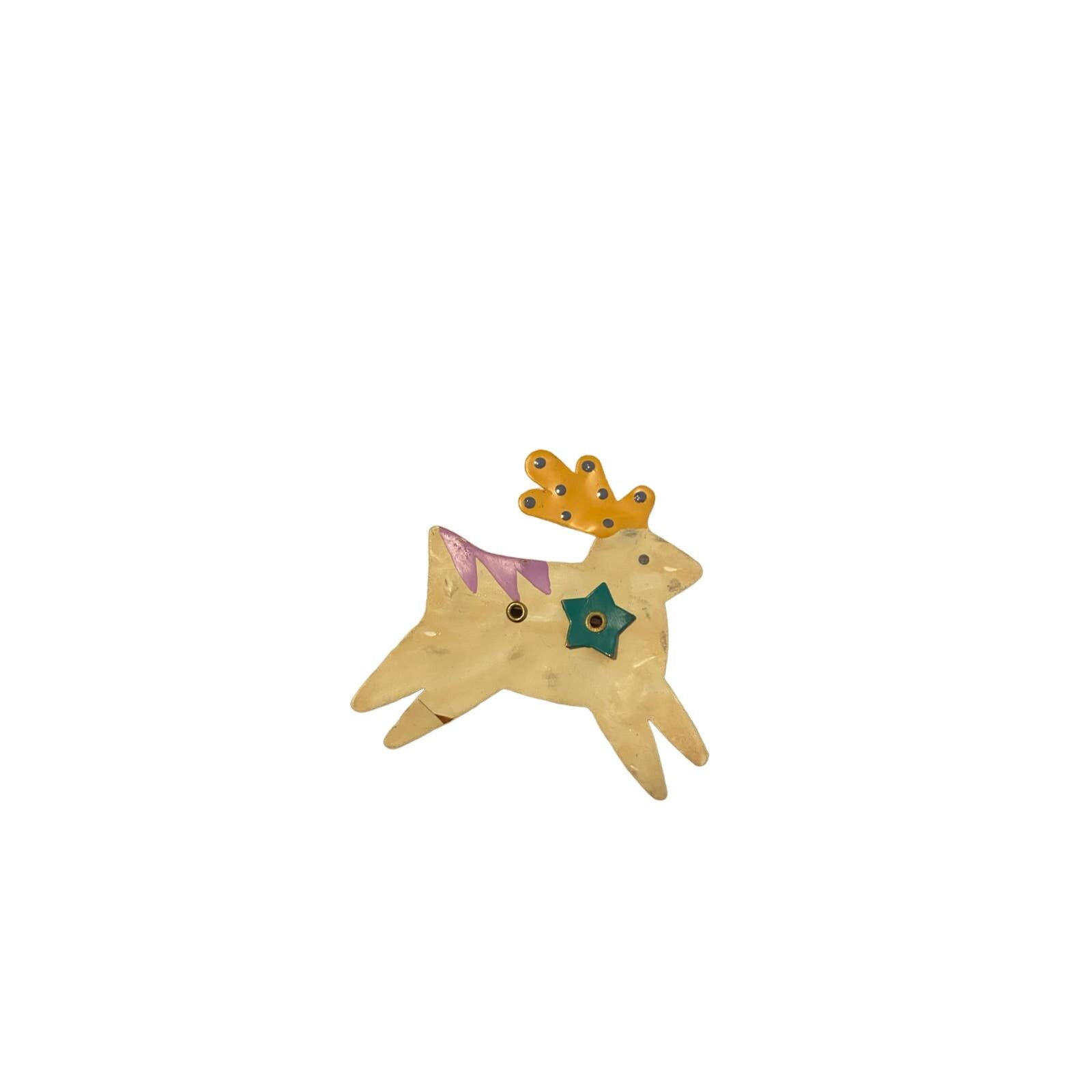 Other reindeer brooch gold tone Size ONE SIZE - 1 Thumbnail
