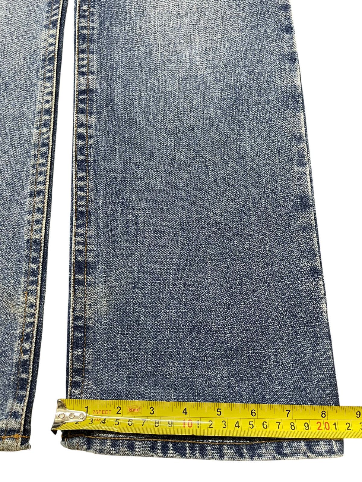 Japanese Brand Vintage Japanese Brand Blue Faded Distressed Loose Jeans Size US 30 / EU 46 - 16 Thumbnail