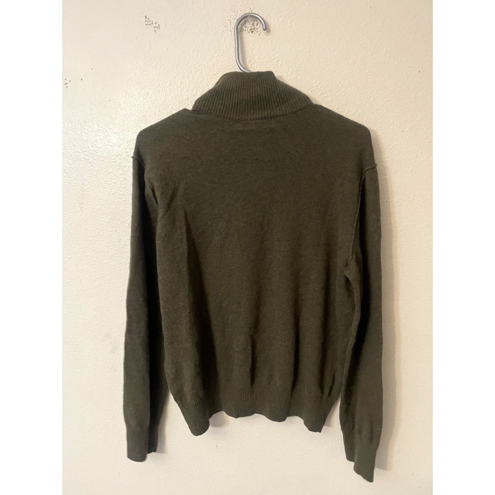 Banana Republic BANANA REPUBLIC ITALIAN YARN 1/4 SNAP POCKET SWEATER Large MENS Green L Pullover Long Sleeve Pockets Vintage Theme Italian Decade 90s Mens Size US L / EU 52-54 / 3 - 3 Thumbnail
