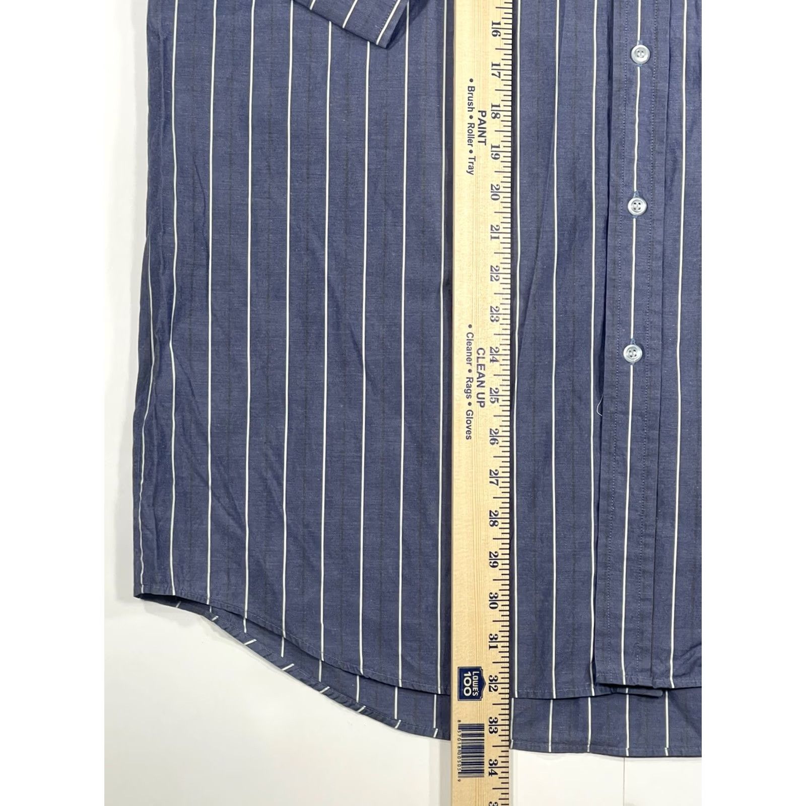 Vintage Sams Taylor Shirt Mens XL Long Sleeves Dress Casual Striped Front ButtonUp Size Size US XL / EU 56 / 4 - 5 Thumbnail
