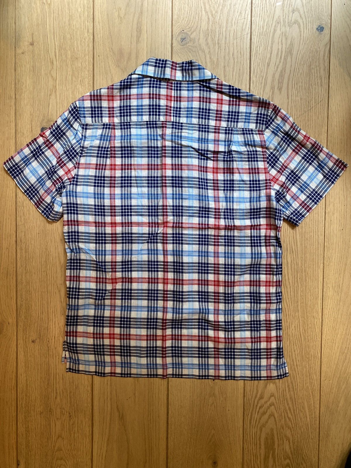 Mr P. Mr P. Short Sleeve Check Camp Collar Shirt Size US M / EU 48-50 / 2 - 3 Thumbnail