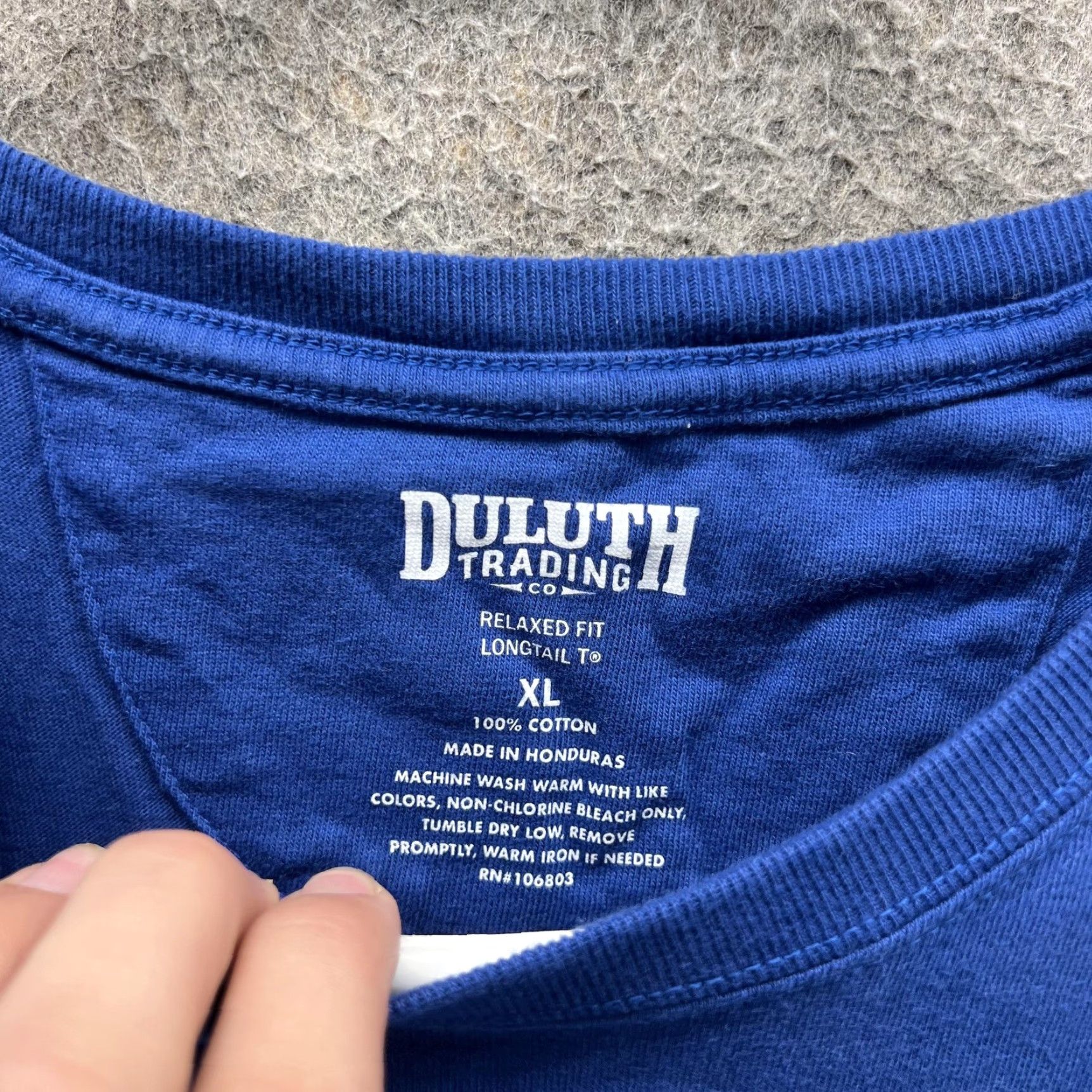 Duluth Trading Company Duluth Trading Co Shirt Mens XL Blue Longtail T Pocket Tee Relaxed Fit Workwear Shirt Size US XL / EU 56 / 4 - 2 Thumbnail