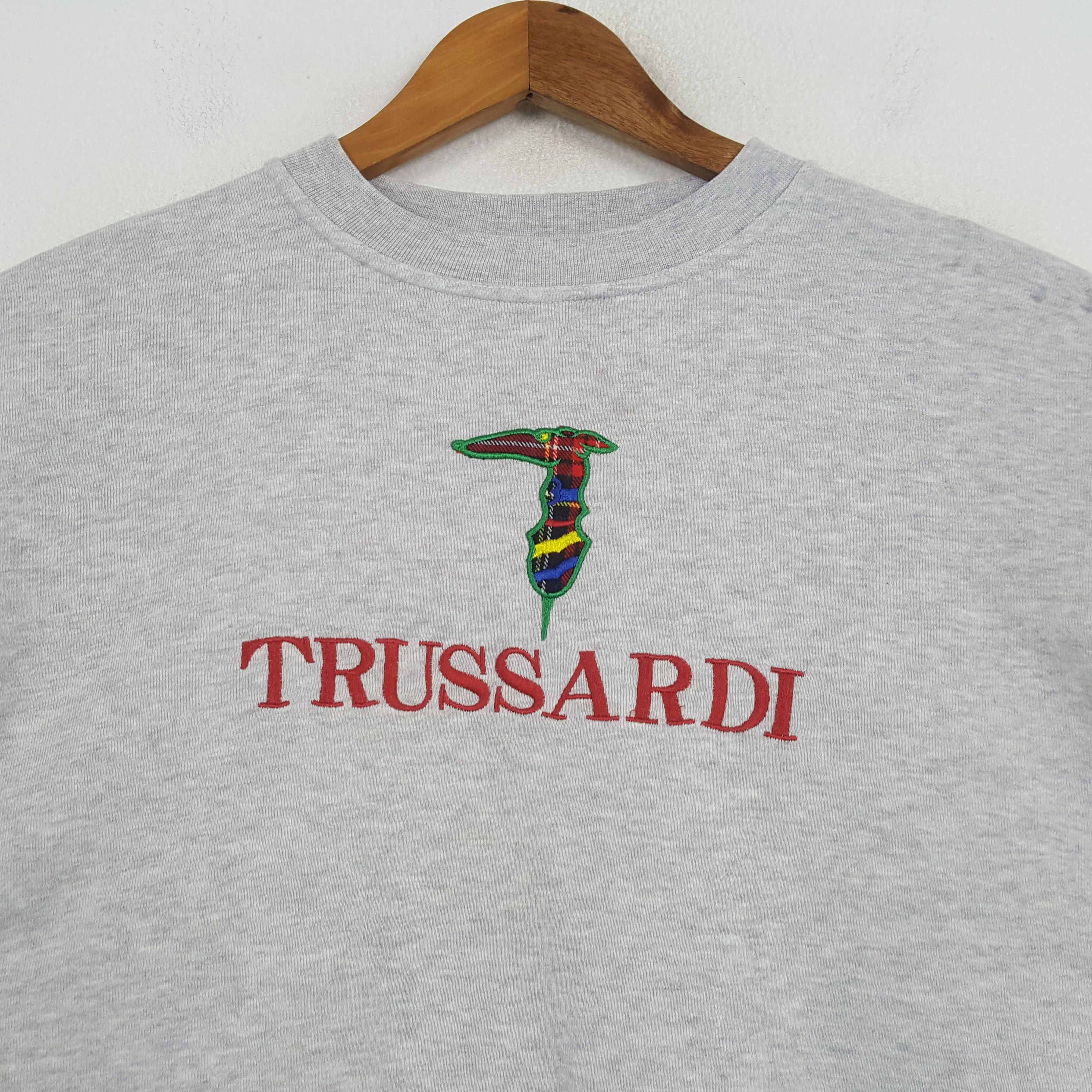 Trussardi × Vintage Vintage TRUSSARDI Italian Fashion Brand Sweatshirt C292N11 Size US L / EU 52-54 / 3 - 2 Thumbnail