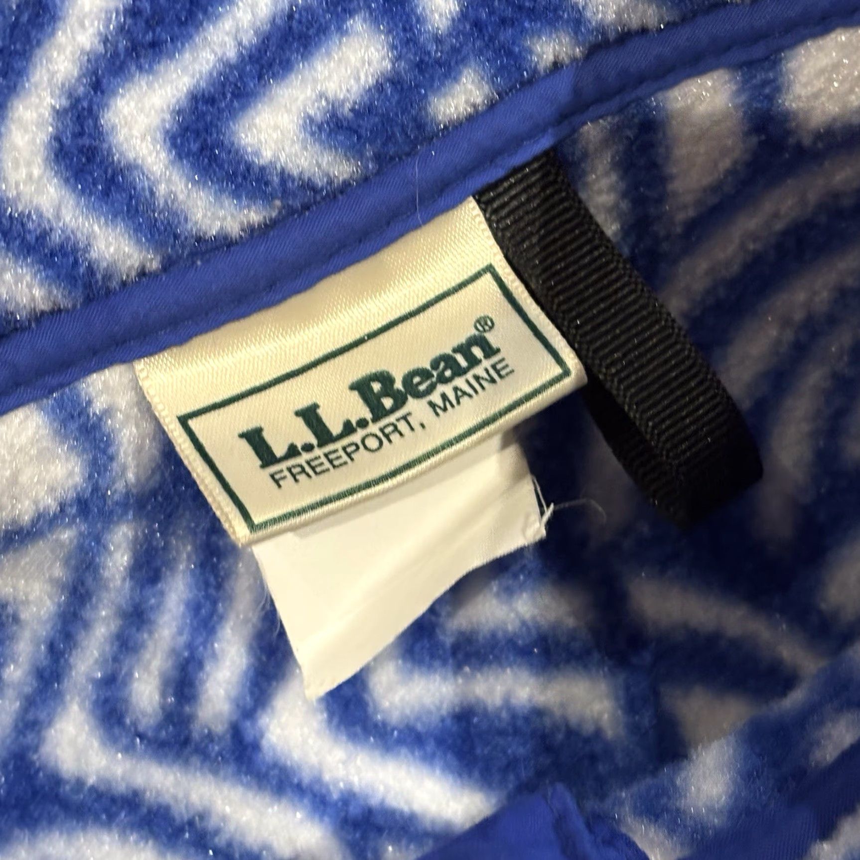 Vintage VINTAGE LL Bean T Snap Fleece Sweater Blue Design Pockets Made In USA Size M Men Pullover 90s Classic Outdoor USA Size US M / EU 48-50 / 2 - 7 Thumbnail