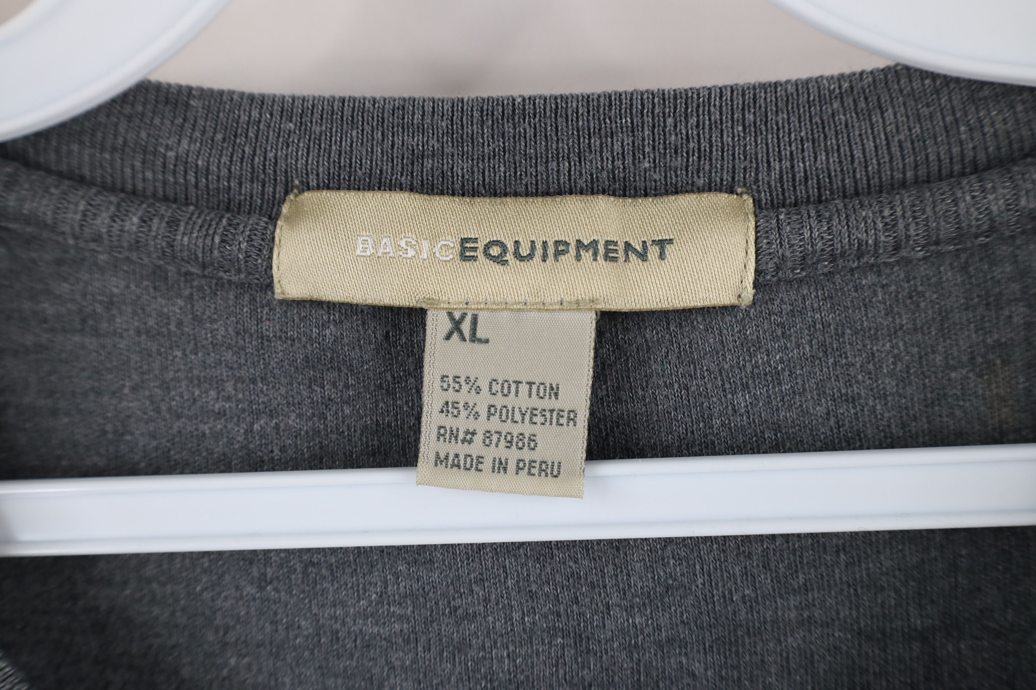 Vintage Vintage 90s Streetwear Baggy Fit Ribbed Knit Henley T-Shirt Size US XL / EU 56 / 4 - 6 Thumbnail