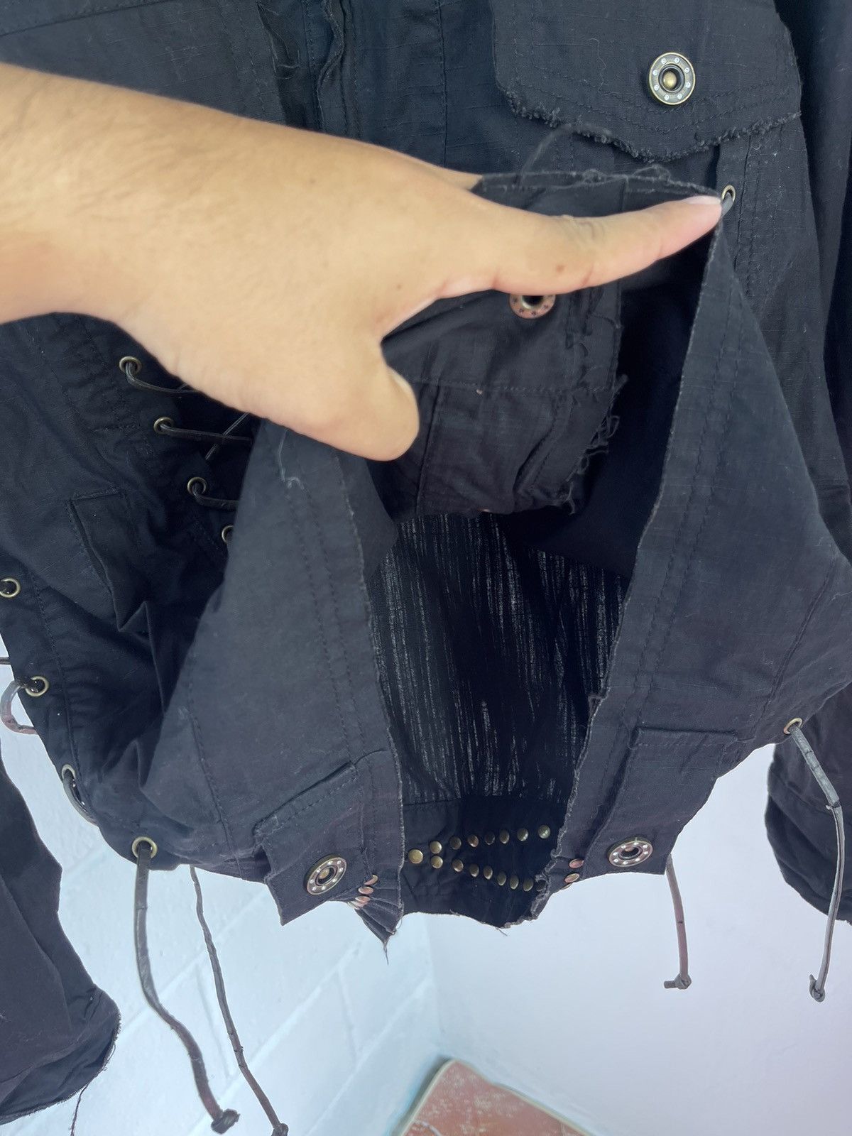 If Six Was Nine In The Attic Distressed Jacket A7 Size US M / EU 48-50 / 2 - 18 Thumbnail